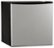 Front. Daewoo - 1.6 Cu. Ft. Compact Refrigerator - Silver/Black.