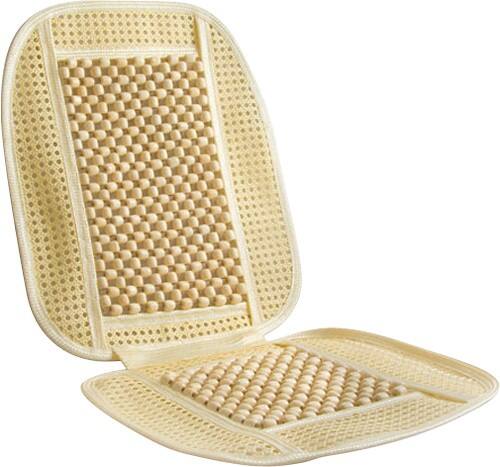 Angle Standard. Wagan - Bead/Rattan Cool Seat Cushion - Brown.