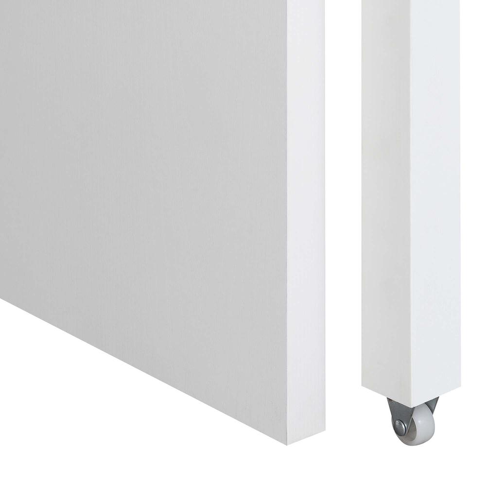 Left. FurniFact - White Office Desk with Sliding Drawer, Riser, and Spacious Honeycomb Design - White.