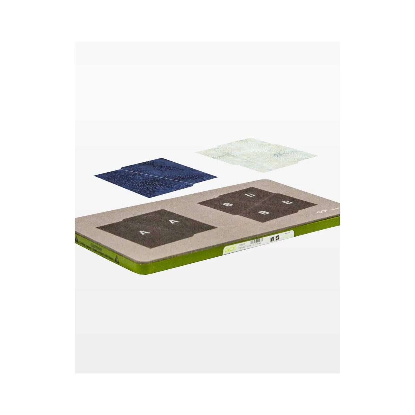 Back. AccuQuilt - GO! Fractured Tumbler-3 Finished Die - Multicolor.