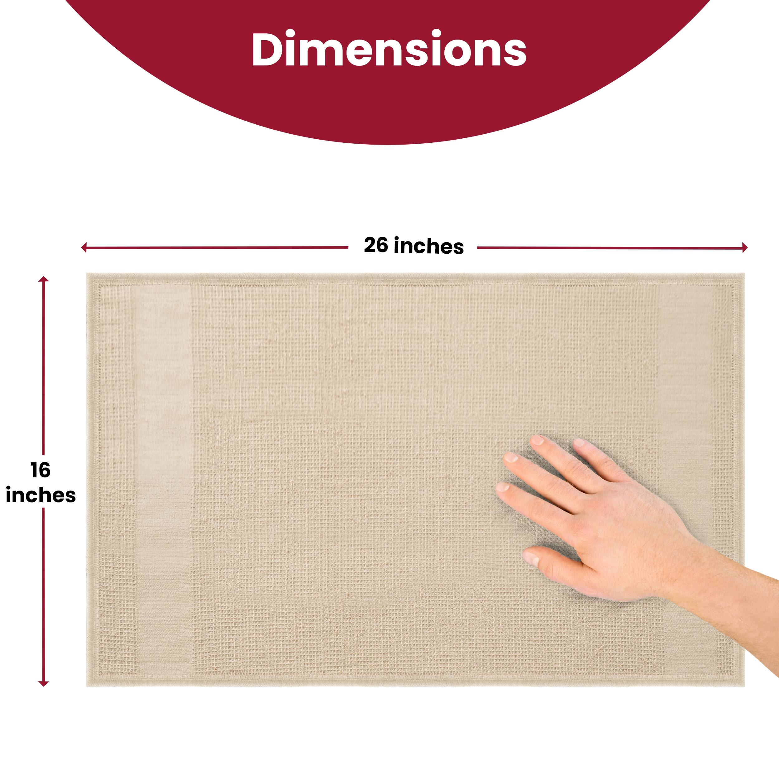 Dimensions: 26 inches x 16 inches
