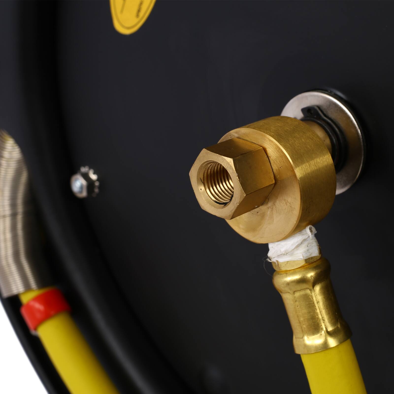 Alt View 5. LOVMOR - 3 8 in x 50 Foot Retractable SBR Rubber Air Hose Reel Industrial Steel Single Arm.