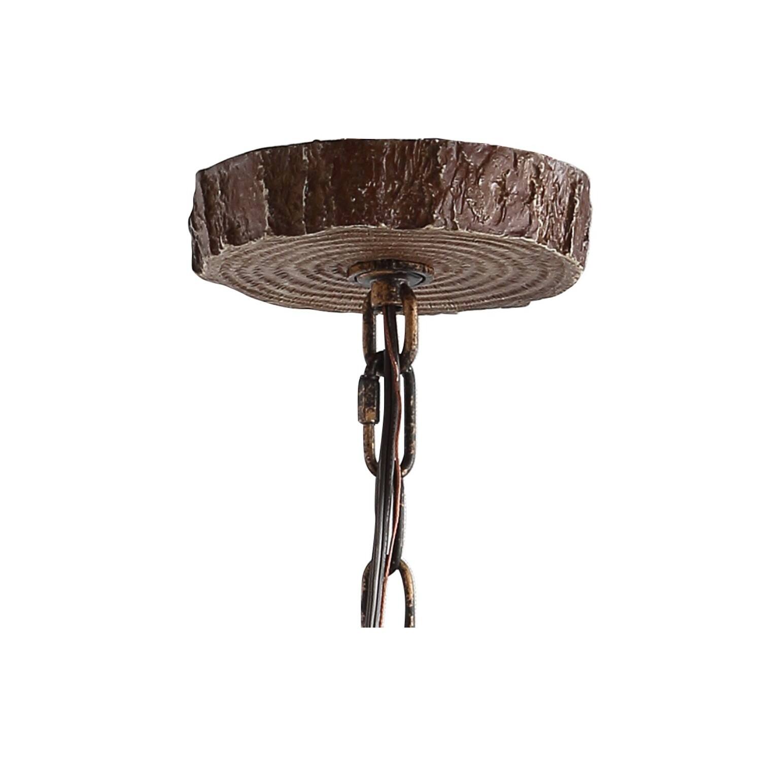 Alt View 5. Jonathan Y - Eldora 26" 4-Light Rustic Farmhouse Adjustable Resin Antler LED Chandelier, Brown - Brown.