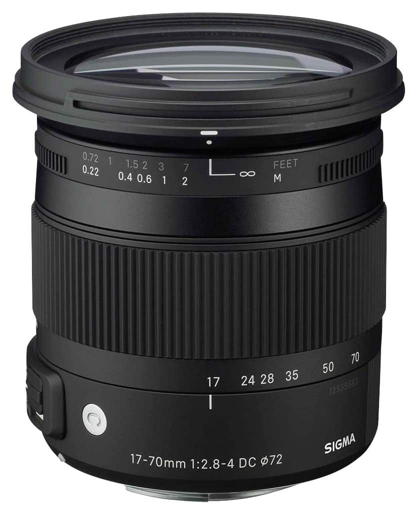 Front. Sigma - 17-70mm f/2.8-4 DC Macro OS HSM C Digital Lens for Select Sigma Digital Cameras - Black.