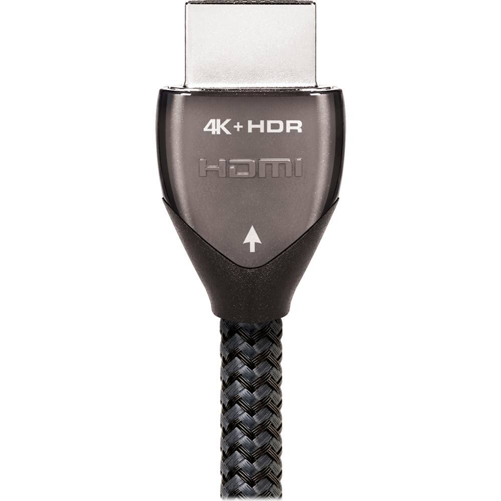 Alt View 12. AudioQuest - Carbon 2' 4K Ultra HD HDMI Cable - Charcoal/Black.