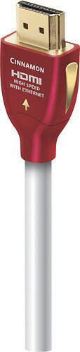 Front. AudioQuest - Cinnamon 39.4' HDMI Cable - Platinum White.