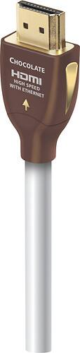 Front. AudioQuest - Chocolate 52.5' HDMI Cable - Platinum White.