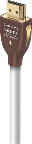Front. AudioQuest - Chocolate 65.6' HDMI Cable - Platinum White.