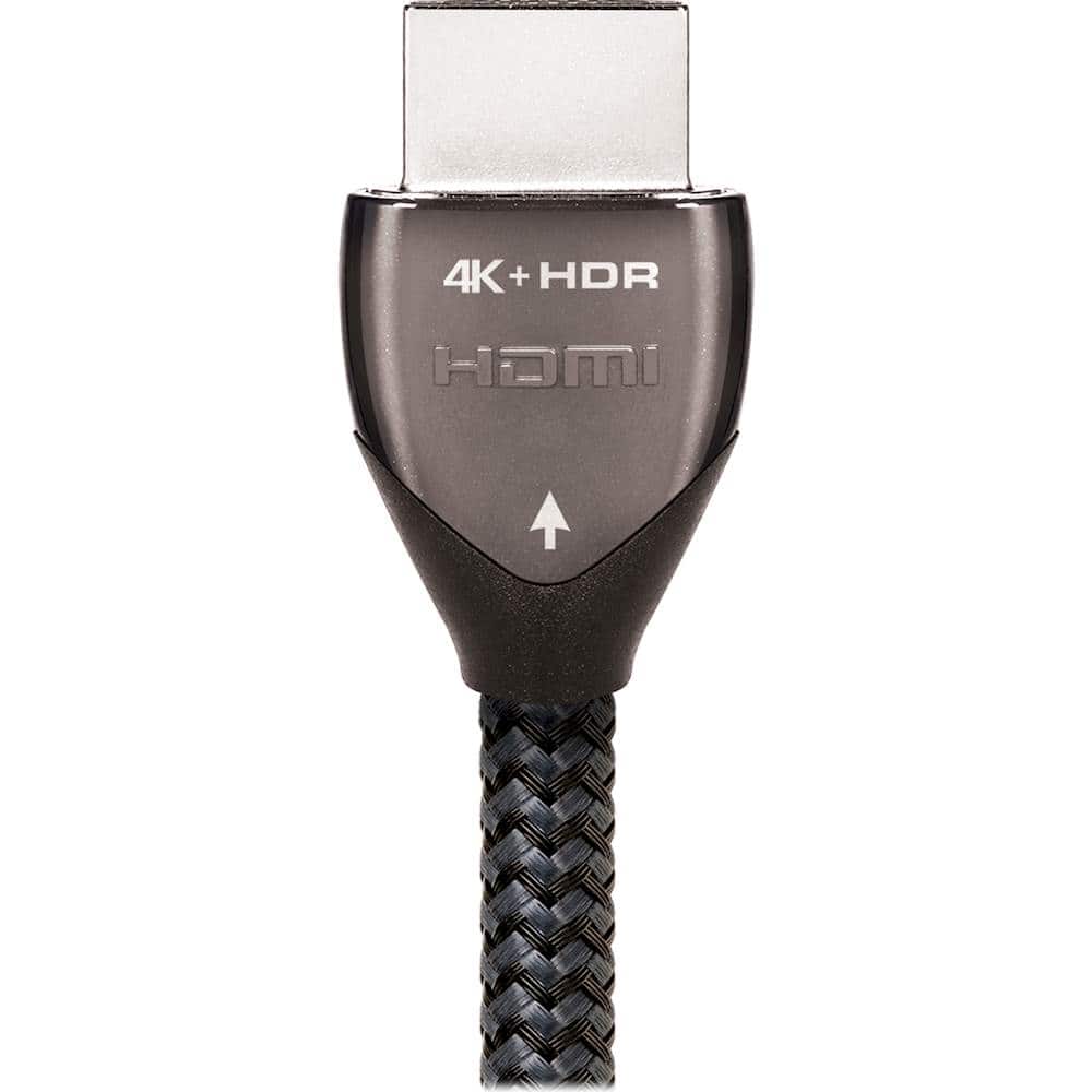 Alt View 12. AudioQuest - Carbon 5' 4K Ultra HD HDMI Cable - Charcoal/Black.