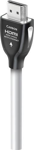Front. AudioQuest - Carbon 52.5' HDMI Cable - Platinum White.