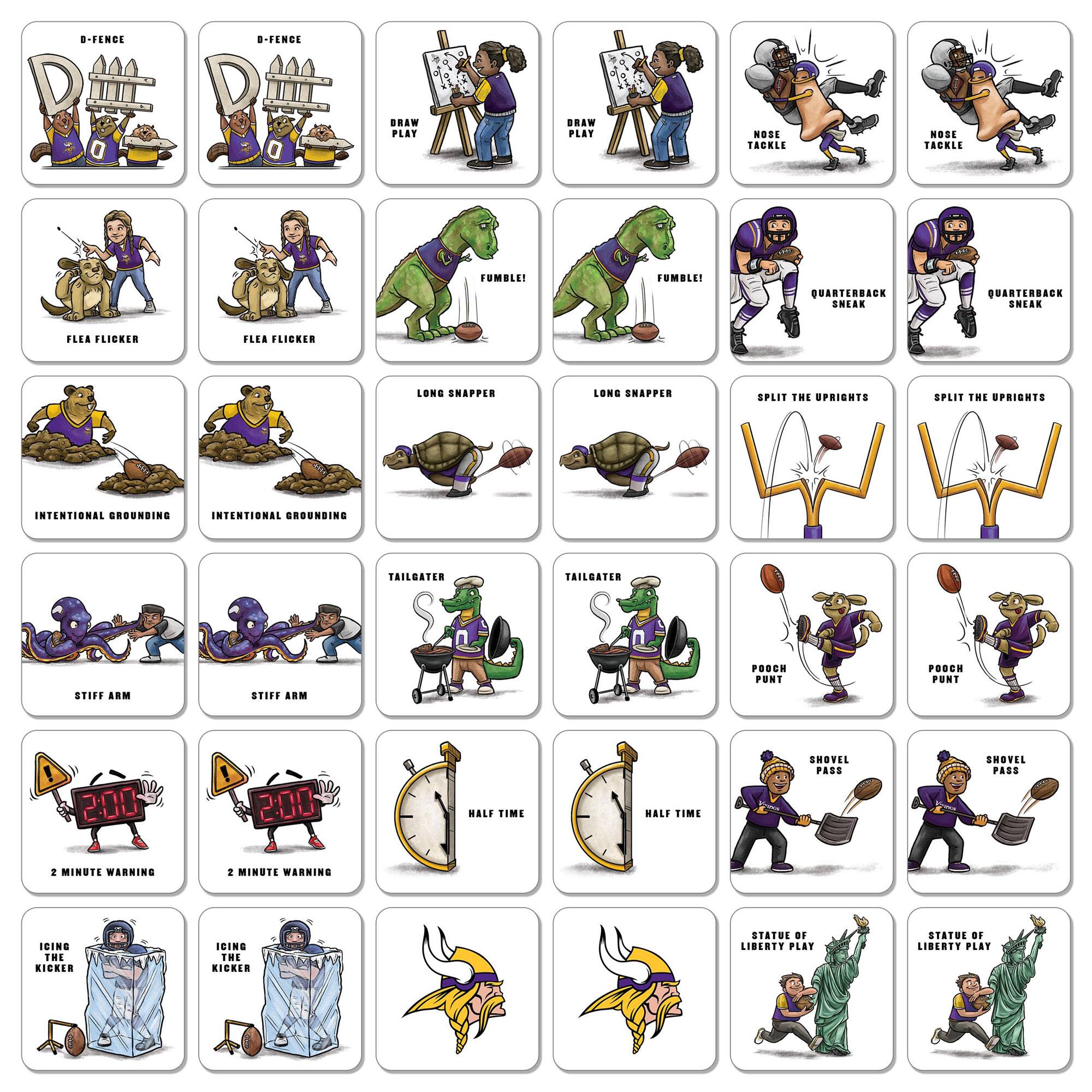 - D-FENCE
- DRAW PLAY
- NOSE TACKLE
- FUMBLE!
- FLEA FLICKER
- LONG SNAPPER
- INTENTIONAL GROUNDING
- STIFF ARM
- TAILGATER
- 2 MINUTE WARNING
- HALF TIME
- POACH PUNT
- ICING THE KICKER
- STATUE OF LIBERTY PLAY

- D-FENCE
- DRAW PLAY
- NOSE TACKLE
- FUMBLE!
- FLEA FLICKER
- LONG SNAPPER
- INTENTIONAL GROUNDING
- STIFF ARM
- TAILGATER
- 2 MINUTE WARNING
- HALF TIME
- POACH PUNT
- ICING THE KICKER
- STATUE OF LIBERTY PLAY

- DRAW PLAY
- NOSE TACKLE
- FUMBLE!
- LONG SNAPPER
- INTENTIONAL GROUNDING
- STIFF ARM
- 2 MINUTE WARNING
- HALF TIME
- POACH PUNT
- ICING THE KICKER
- STATUE OF LIBERTY PLAY

- QUARTERBACK SNEAK
- SPLIT THE U