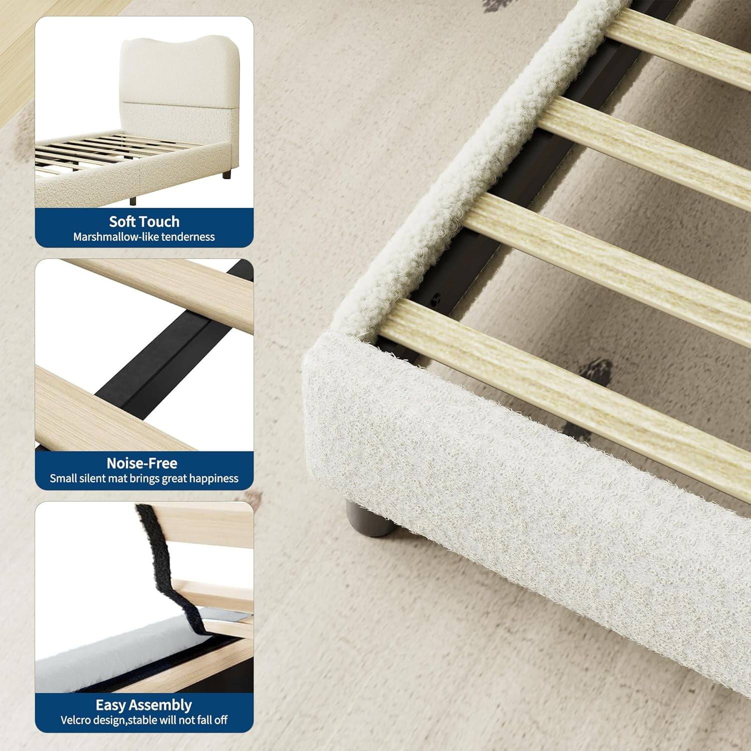 - Soft Touch  
  Marshmallow-like tenderness

- Noise-Free  
  Small silent mat brings great happiness

- Easy Assembly  
  Velcro design, stable will not fall off