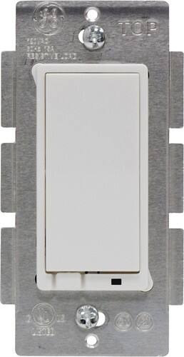 Front Standard. GE - Wireless Lighting Dimmer Control Switch for Z-Wave Certified Light Fixtures - White.