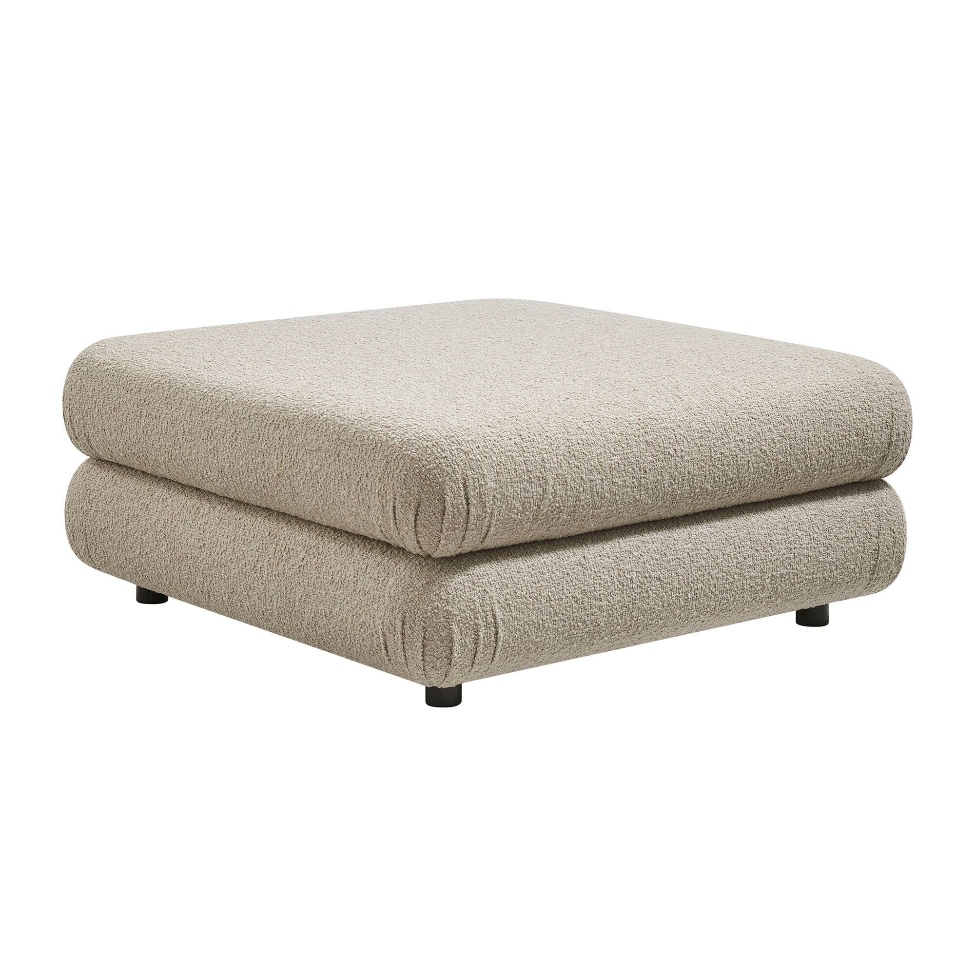 Angle. Modway - Jubilee Upholstered Ottoman by Modway - Linen.