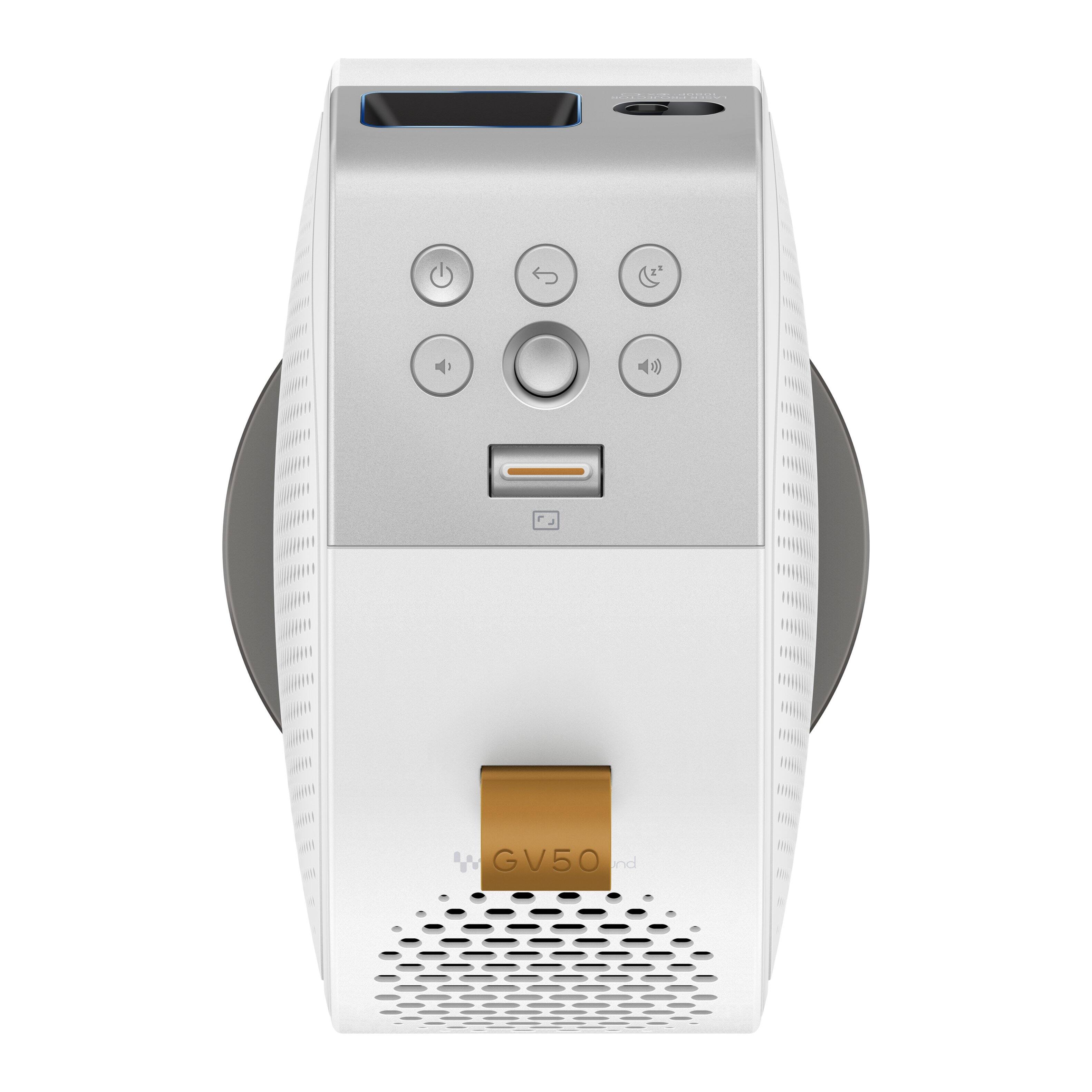 Alt View 5. BenQ - GV50 1080p Portable Ceiling Projector, 500 lumens - White.