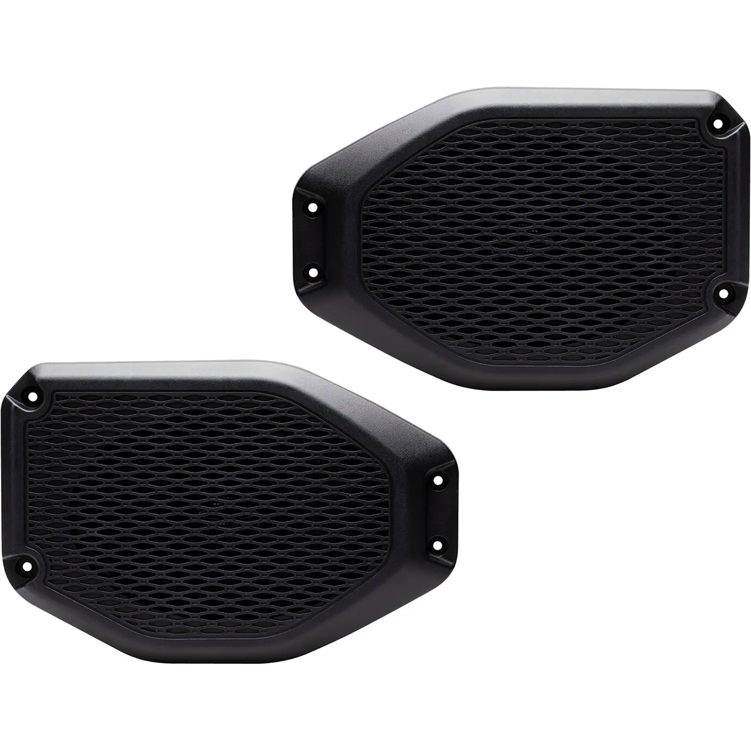 Front. MB Quart - Tuned Universal 6" x 9" Speaker Mounting Kit for Jeep 2018-2023 Wrangler JL and 2020-2023 Gladiator JT Vehicles - Black.