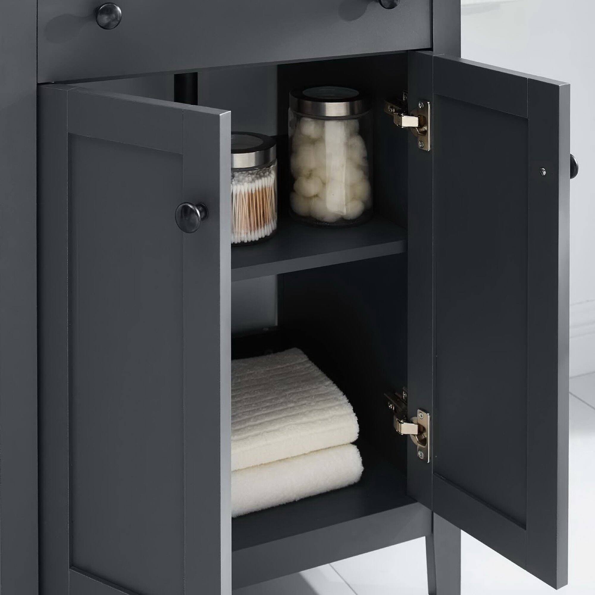 Alt View 1. Modway - Nantucket Bathroom Cabinet Basin Not Included by Modway - Gray.