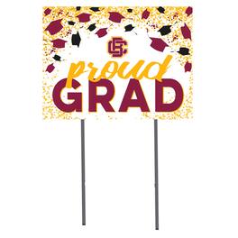 Jardine - Bethune-Cookman Wildcats 18'' x 24'' Grad Yard Sign - White
