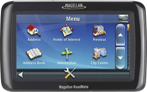 Front Standard. Magellan - RoadMate 2036 4.3" GPS with Lifetime Traffic Updates - Black/Silver.