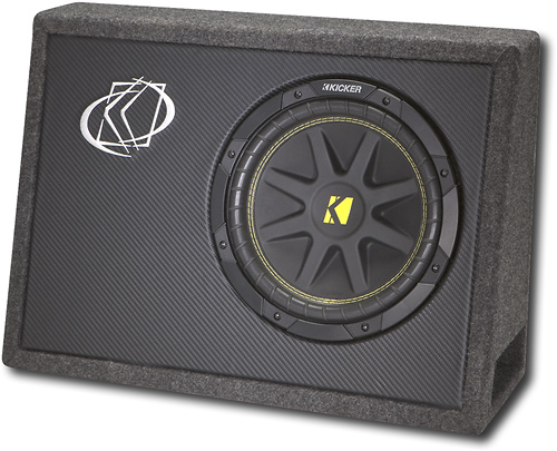 KICKER Single-Voice-Coil 4-Ohm Subwoofer with Enclosure Black 10TC104 - Best Buy