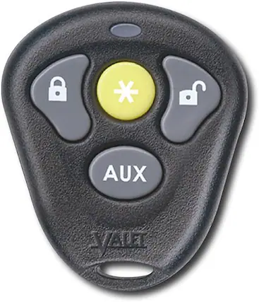 Front. Valet - Replacement Remote for Most Vehicles - Black.