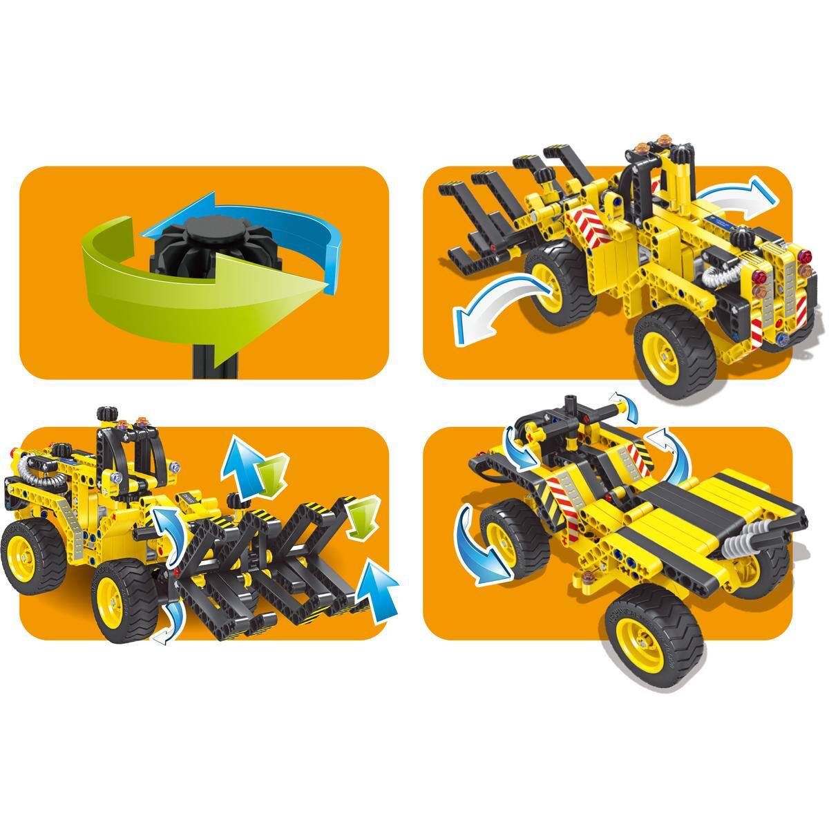 Alt View 1. JuzToys - STEM Toys Building Toys For Kids, Take Apart Bulldozer Educational Bulldozer Truck Building Toy, Yellow - Yellow.