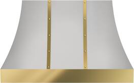 Banding Kit Trim for Zephyr Alto CHAL48ASX Range Hood - Polished Gold