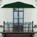 Alt View Zoom 11. Nature Spring - 9-Foot Half Round Patio Umbrella with Easy Crank - Hunter Green.