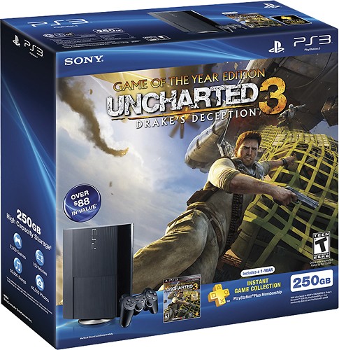 Best Buy: Sony PlayStation 3 (250GB) Uncharted 3 Bundle 99264