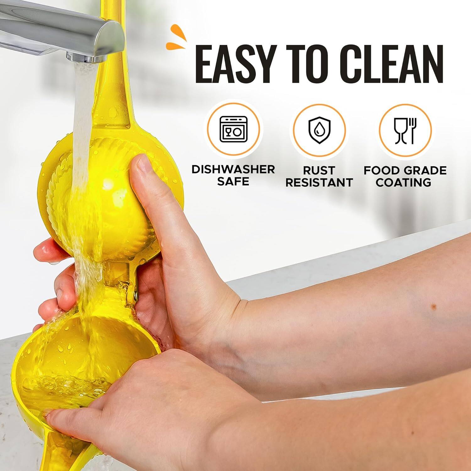 EASY TO CLEAN DISHWASHER SAFE RUST RESISTANT FOOD GRADE COATING