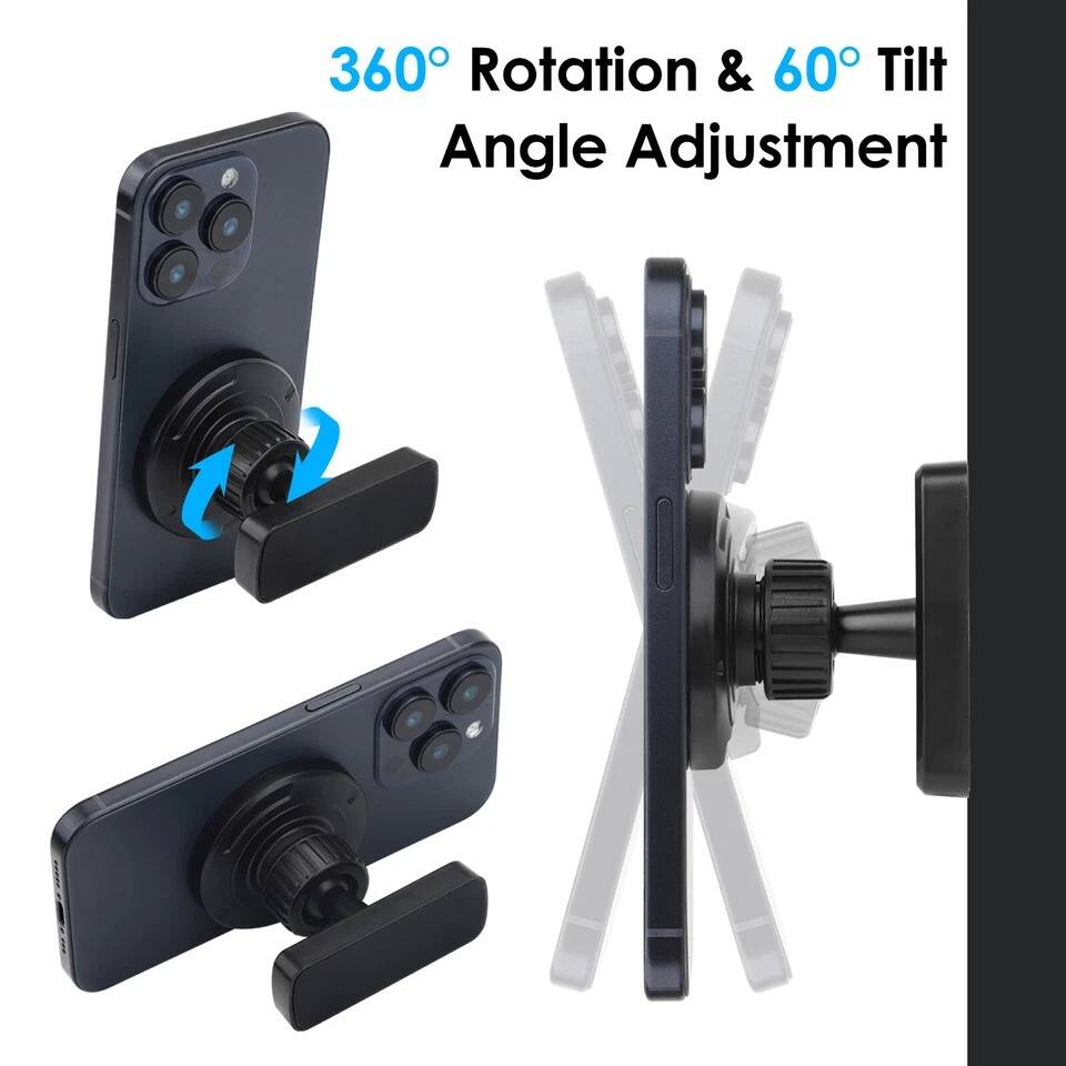 360° Rotation & 60° Tilt Angle Adjustment