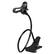 Front. Kitcheniva - Universal Flexible Lazy Mobile Phone Gooseneck Stand Holder Clip - Black.