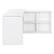 Left Zoom. OSP Home Furnishings - Waverly 47.75" Wide Sit-To-Stand L-Desk - White.