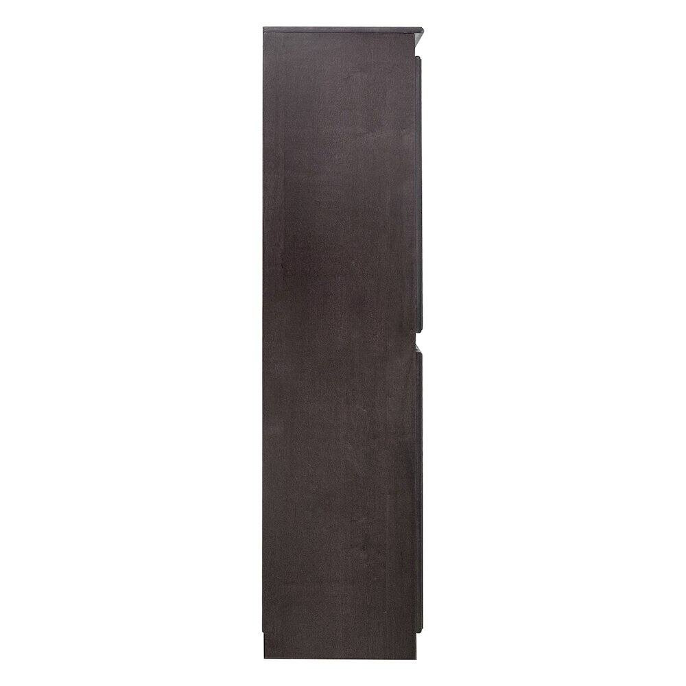 Alt View 2. Concepts in Wood - Multi use Storage Cabinet 5 Shelves Espresso Finish - Brown.