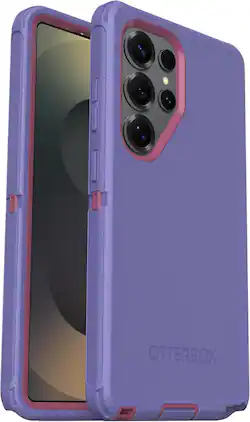 OtterBox - Defender Series Pro Hard Shell for Galaxy S25 Ultra - Violet Current (Purple & Pink)