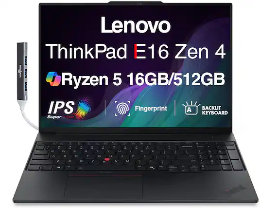 Lenovo ThinkPad E16 Zen 4
Ryzen 5 16GB/512GB
IPS SuperCLEAR
Fingerprint
BACKLIT KEYBOARD