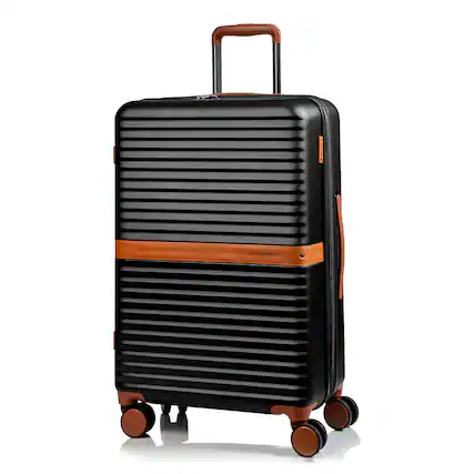 Front. Champs - Vintage II Collection Medium Luggage Case - Black.