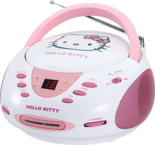  Hello Kitty - CD Boombox with AM/FM Radio
