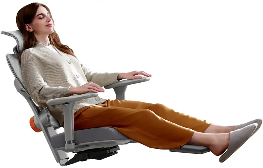 Alt View 19. Newtral - Ergonomic High Back Mesh Office Chair with Headrest - Gray.