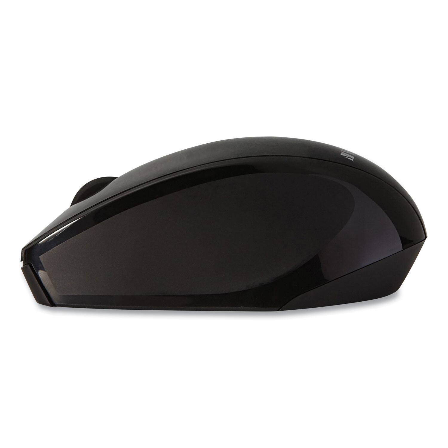 Alt View 2. Verbatim - 97992 2.4 GHz Frequency/32.8 ft Wireless Range Left/Right Hand Use Wireless Multi-Trac Blue LED Mouse - Black - Black.