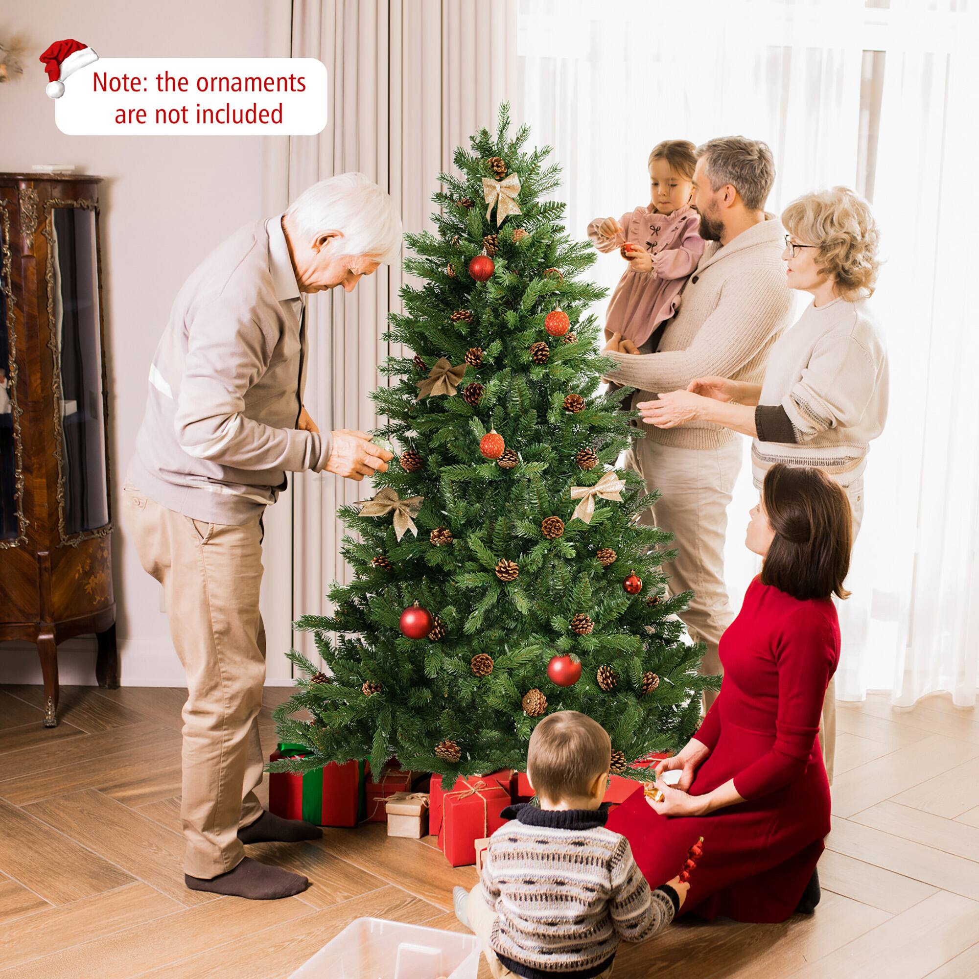 Note: the ornaments are not included