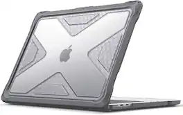 Fintie - Rugged Case for MacBook Air 13 Inch A3449 A3240 A3113 A2681 (2022-2026 Release) TPU Bumper, Hard Shell Cover - Gray