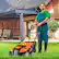 Alt View 1. Costway - Costway 16-Inch Electric Dethatcher & Scarifier 15A 2-In-1 Lawn Dethatcher - Orange.