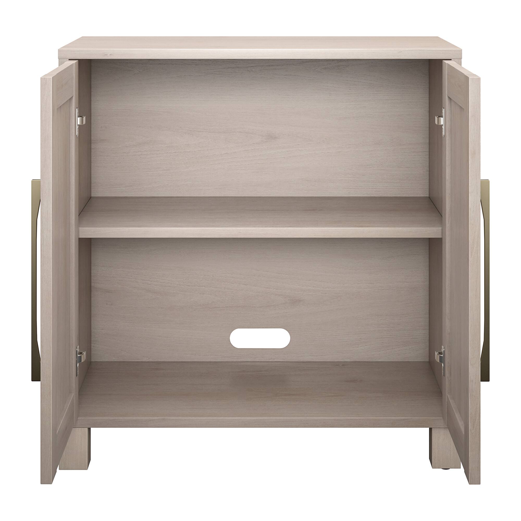 Alt View 5. Hudson&Canal - Chabot 28" Wide Rectangular Accent Cabinet - White.