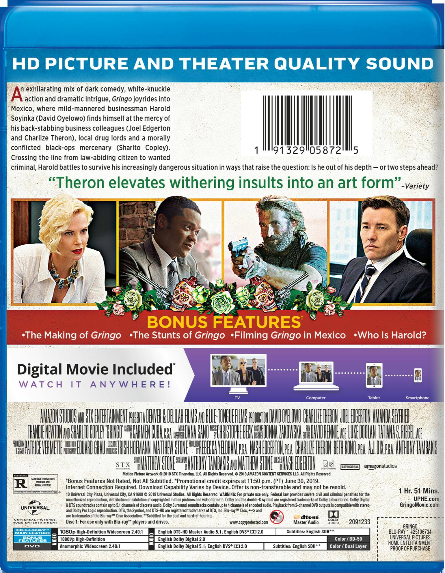 Angle. Gringo (with DVD) [Blu-ray].