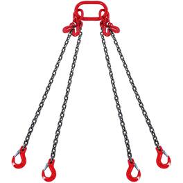 VEVOR - Chain Sling, 5/16 inch x 10 ft Lifting Chains with Hooks, G80 Engine Chain Hoist Lifts - Black + Red