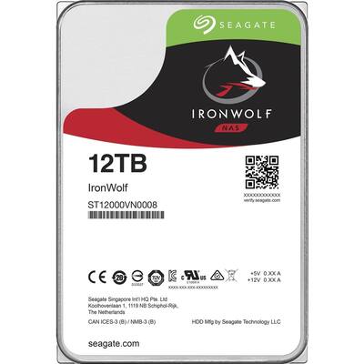 Seagate IronWolf 12TB NAS Internal Hard Drive with Rescue Data Seagate IronWolf 12TB NAS Internal Hard Drive with Rescue Data