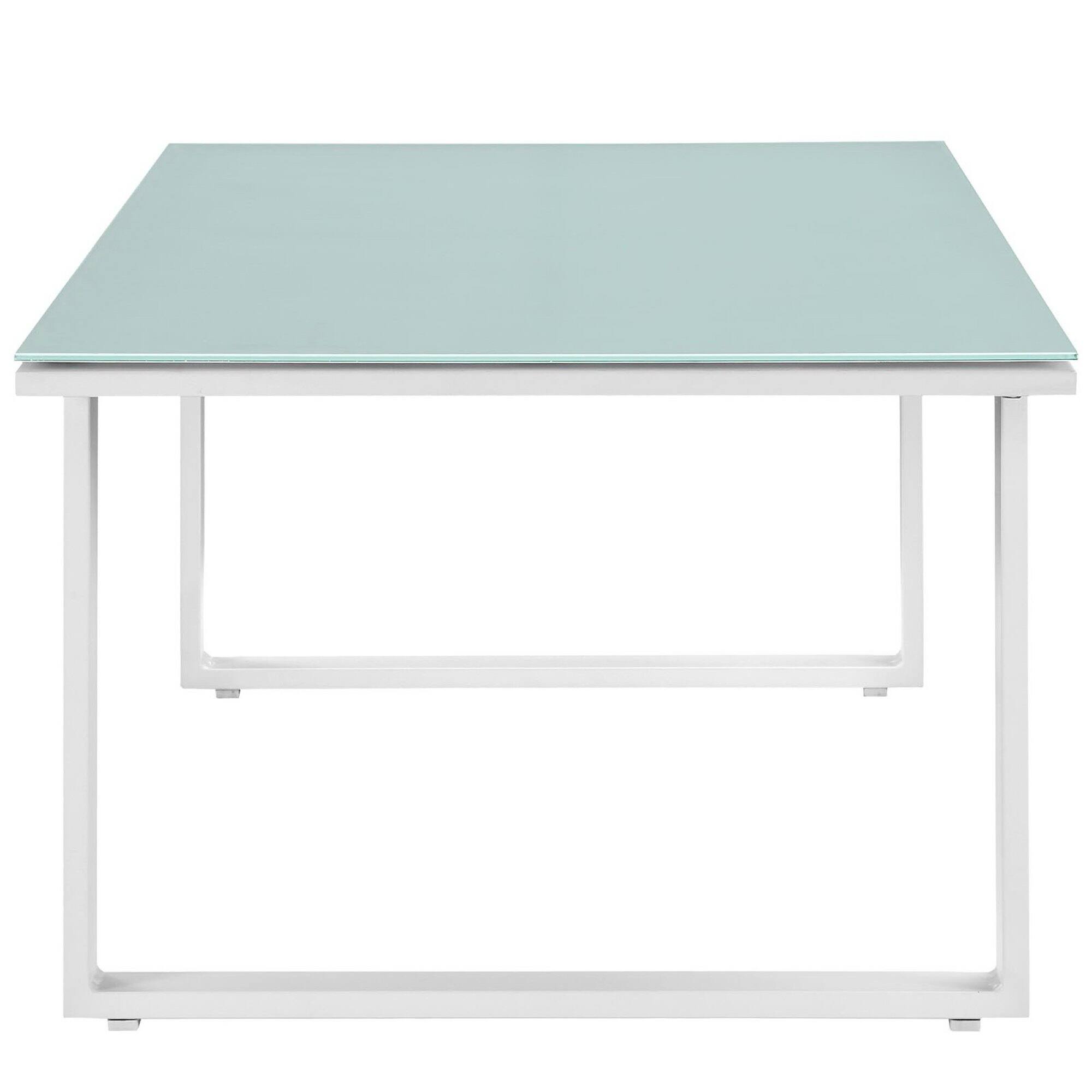 Angle. Modway - Fortuna Outdoor Patio Coffee Table by Modway - White.