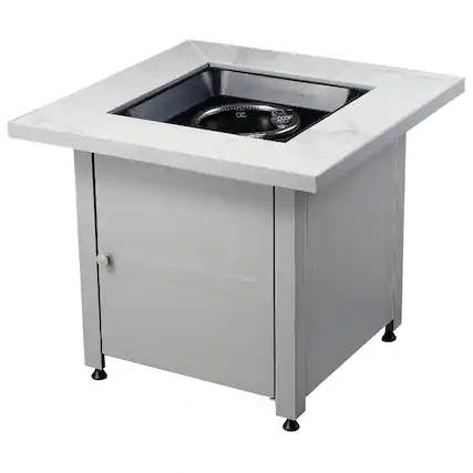 Front. Endless Summer - Endless Summer 30 inch Fire Pit with Cover, Gray - Gray.