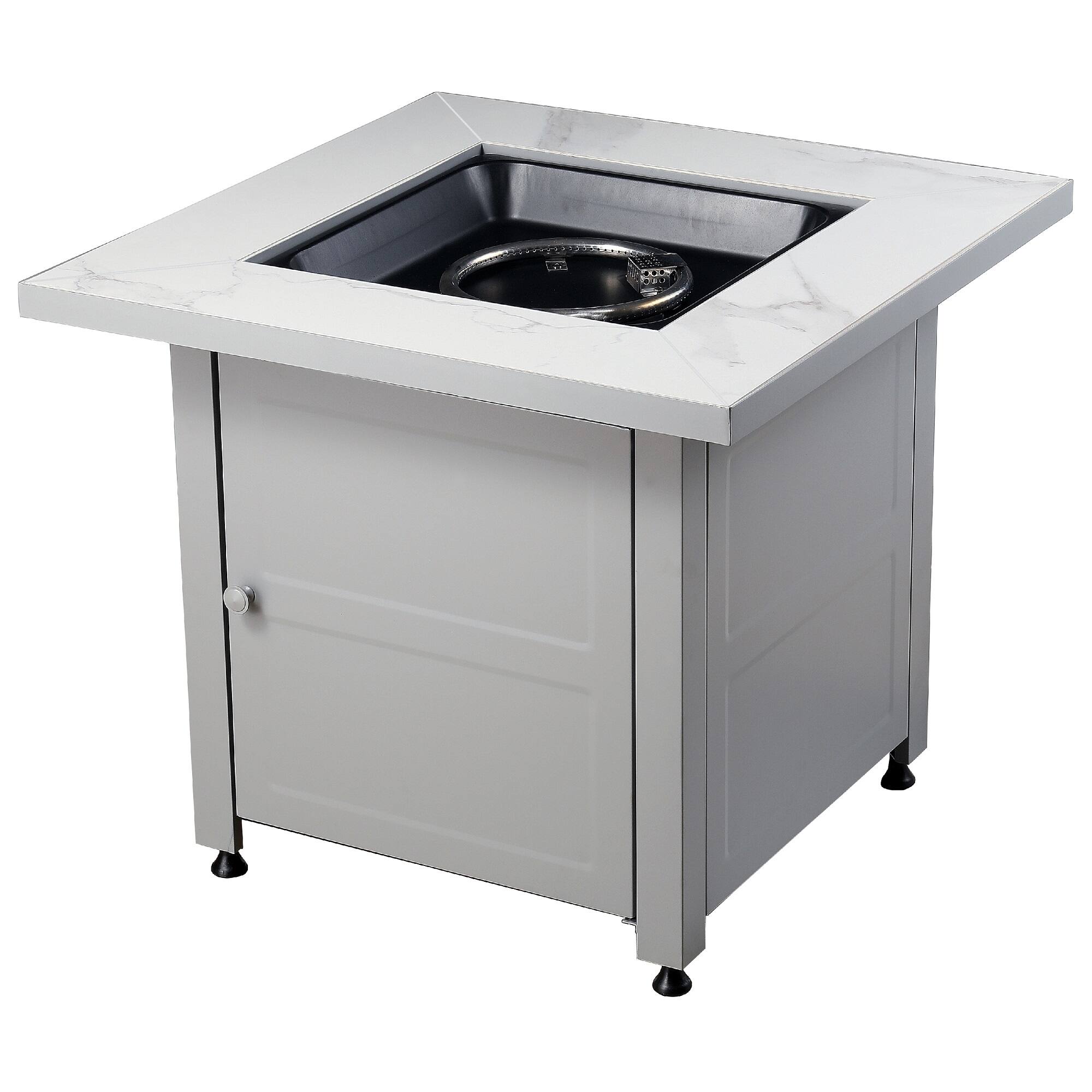 Front. Endless Summer - Endless Summer 30 inch Fire Pit with Cover, Gray - Gray.